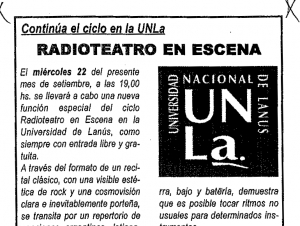 Radioteatro en escena