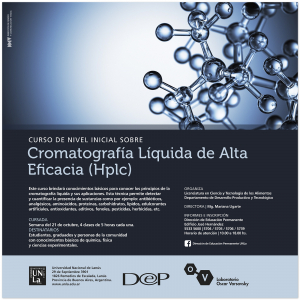 Venite al curso de cromatografía líquida de alta eficacia
