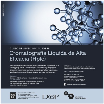 Venite al curso de cromatografía líquida de alta eficacia