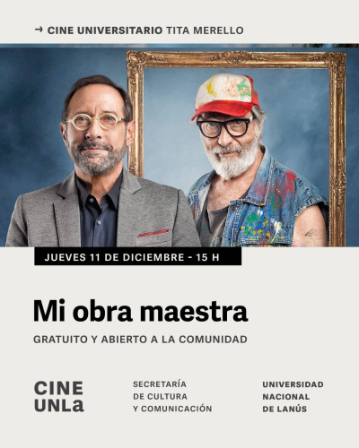 "Mi obra maestra" se proyecta gratis en la UNLa