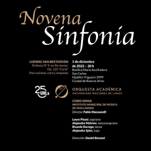 Los invitamos a la presentación de nuestra Orquesta Académica junto al Coro Imma