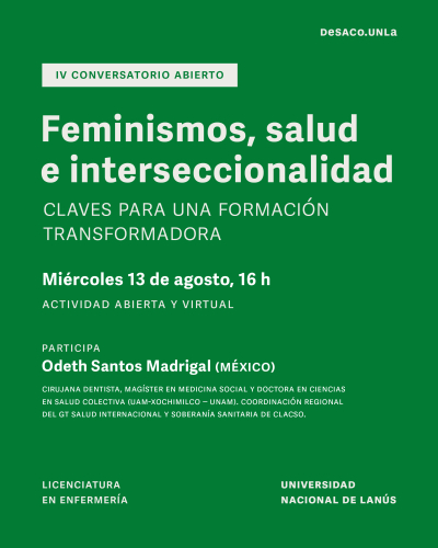 Conversatorio sobre feminismos, salud e interseccionalidad