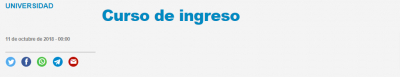 Curso de ingreso