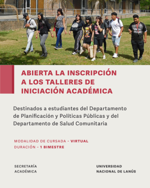 Talleres de iniciación académica