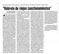 Rebrote de viejos cuestionamientos