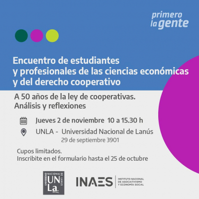 Jornada de análisis y reflexión a 50 años de Ley de Cooperativas