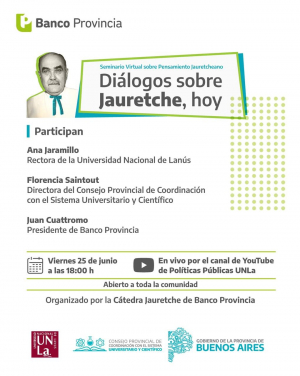 Te invitamos al seminario virtual sobre pensamiento Jauretcheano