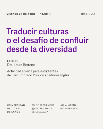 Charla de la destacada lingüista Laura Bertone