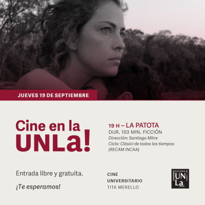 ¡Otro jueves a puro cine en la UNLa!