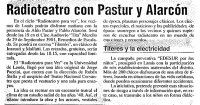 Radioteatro con Pastur y Alarc&oacute;n