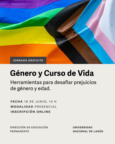 Jornada gratuita sobre género y curso de vida