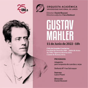 ¡Te invitamos al concierto por los 25 años de la UNLa!