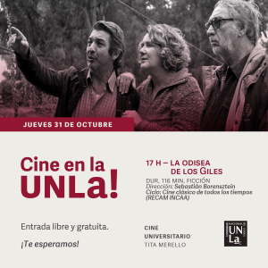 ¡Disfrutá del mejor cine nacional en la UNLa!