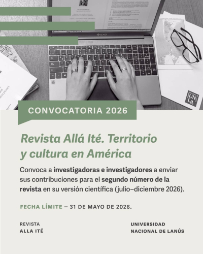 Convocatoria para la revista "All&aacute; It&eacute;. Territorio y cultura en Am&eacute;rica"