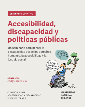 Seminario optativo sobre Accesibilidad, discapacidad y pol&iacute;ticas p&uacute;blicas