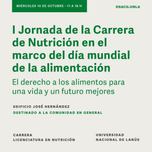 Jornadas de la Licenciatura en Nutrición