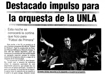 Destacado impulso para la orquesta de la UNLa