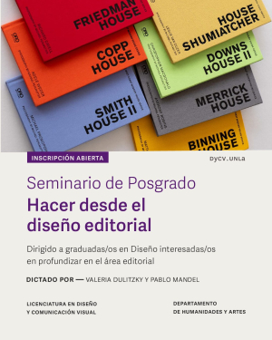 Seminario de posgrado sobre dise&ntilde;o editorial
