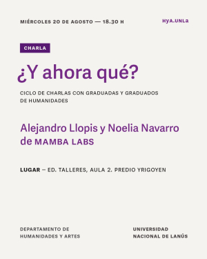 Charla con graduados y graduadas de Humanidades y Artes