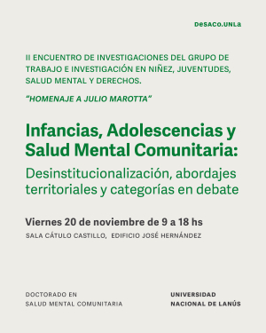 II Encuentro sobre infancias, adolescencias y salud mental comunitaria