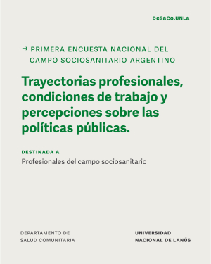 Primera encuesta nacional del campo sociosanitario argentino
