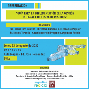 Presentación de la &quot;Guía para la implementación de la gestión integral e inclusiva de residuos&quot;