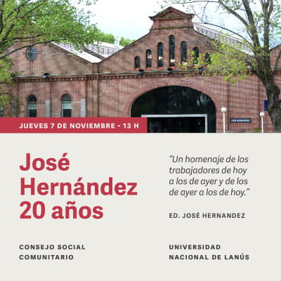 20 años del edificio José Hernández