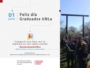 1° de julio: ¡Feliz día, graduadxs UNLa!
