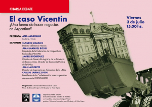 Invitan a charla debate sobre el caso Vicentin
