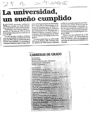 La Universidad un sueño cumplido