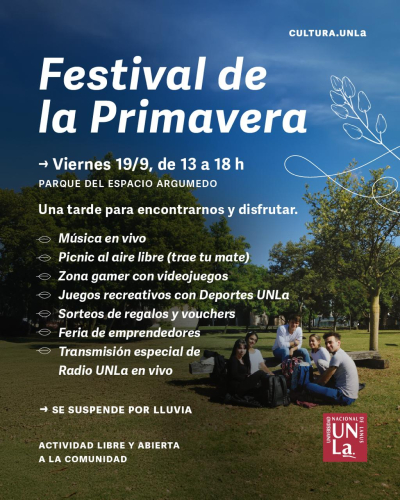 ¡Festival de la Primavera en la UNLa!