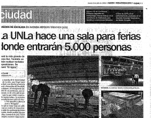 La UNLa hace una sala para ferias donde entrarán 5.000 personas