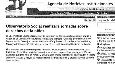 Observatorio Social realizará jornadas sobre  derechos de la niñez