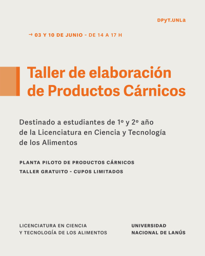 Taller de elaboración de productos cárnicos