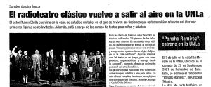 El radioteatro clásico vuelve a salir al aire en la UNLa