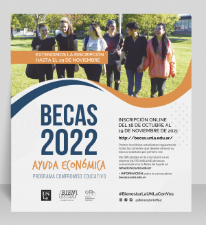 Convocatoria a Becas de Ayuda Económica para estudiantes regulares. Inscripción para el año 2022