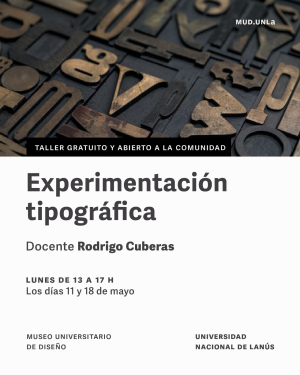 Taller gratuito de experimentaci&oacute;n tipogr&aacute;fica