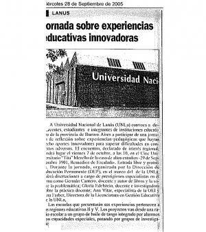 Jornada sobre experiencias educativas innovadoras