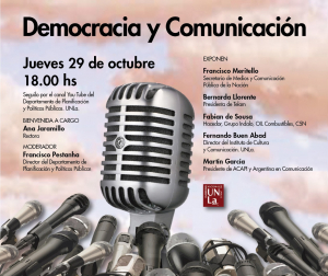 Invitan al conversatorio virtual &quot;Democracia y Comunicación&quot;