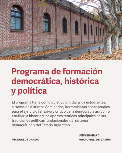 Seminarios para estudiantes del Programa de formación democrática, histórica y política