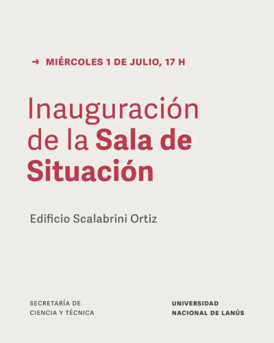 Inauguraci&oacute;n de la Sala de Situaci&oacute;n