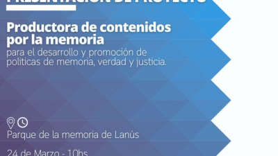 Firma de convenio y presentación de proyecto: productora de contenidos por la Memoria