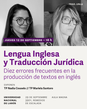 Charla sobre lengua inglesa y traducción jurídica