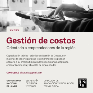 Curso de Gestión de costos para emprendedores de la región