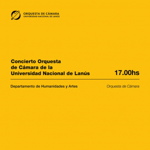 Concierto de la Orquesta de Cámara en la Semana de las Humanidades y las Artes