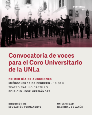 Convocatoria de voces para el Coro Universitario