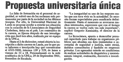 Propuesta universitaria única