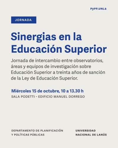 Jornada sobre sinergias en la educación superior