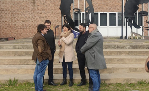 Felipe Pigna visitó la UNLa, en el marco de la grabación de su documental sobre la vida y obra de Manuel Ugarte