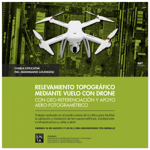 Relevamiento topográfico con uso de drone